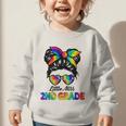 Girls Second Grade Back To School Cute Little Miss 2nd Grade Graphic Toddler Sweatshirt