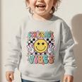 Groovy Sixth 6TH Grade Vibes Back To School First Day Kids Graphic Toddler Sweatshirt