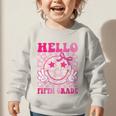 Hello Fifth Grade Coquette Bow Back To School 5th Grade Girl Graphic Toddler Sweatshirt Hello Fifth Grade Coquette Bow Back To School 5th Grade Girl Graphic Toddler Sweatshirt