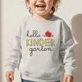 Hello Kindergarten Back To School Cute First Day Kids School Graphic Toddler Sweatshirt Hello Kindergarten Back To School Cute First Day Kids School Graphic Toddler Sweatshirt