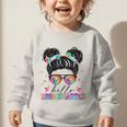 Hello Kindergarten Shirt Messy Bun Tie Dye Back To School Graphic Toddler Sweatshirt Hello Kindergarten Shirt Messy Bun Tie Dye Back To School Graphic Toddler Sweatshirt