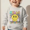 Hello Kindergarten Smile Face Back To School Girl Kid Graphic Toddler Sweatshirt