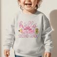 Hello Second Grade Pencil Tie Dye Coquette Back To School Graphic Toddler Sweatshirt Hello Second Grade Pencil Tie Dye Coquette Back To School Graphic Toddler Sweatshirt