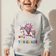 I'm Ready To Axolotl Questions In 7th Grade Back To School Premium Tri-Blend Graphic Toddler Sweatshirt