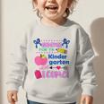 Kids Back To School Here I Come Kindergarten Girls TK Grad Graphic Toddler Sweatshirt