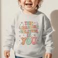 This Librarian Believes In You Groovy Back To School Graphic Toddler Sweatshirt