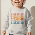 Librarian Retro Find Me At The Library Back To School Graphic Toddler Sweatshirt Librarian Retro Find Me At The Library Back To School Graphic Toddler Sweatshirt