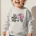 LiL Miss Pre-K Girls Coquette Bow Gingham Bow Back To School Graphic Toddler Sweatshirt LiL Miss Pre-K Girls Coquette Bow Gingham Bow Back To School Graphic Toddler Sweatshirt