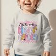 Little Miss Kindergarten Back To School Girls Coquette Bow Graphic Toddler Sweatshirt