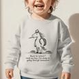 Naive Horse Doodle Back To School Gallop Homework Art Graphic Toddler Sweatshirt