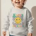 Peace Love 6th Grade Smile Face Back To School Sixth Grade Graphic Toddler Sweatshirt