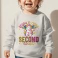 Ready To Crush Second 2nd Grade Back To School Unicorn Kids Performance Graphic Toddler Sweatshirt