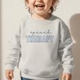 Speech Therapy Gingham SLP Therapist Summer Back To School Graphic Toddler Sweatshirt Speech Therapy Gingham SLP Therapist Summer Back To School Graphic Toddler Sweatshirt