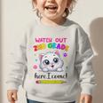 Watch Out 2nd Grade Here I Come Girls Cat Back To School Graphic Toddler Sweatshirt