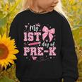 My 1st Day Of Pre-K PreK Pre K 2025 Back To School Girls Graphic Toddler Sweatshirt My 1st Day Of Pre-K PreK Pre K 2025 Back To School Girls Graphic Toddler Sweatshirt