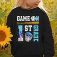 1st Grade Back To School Baseball Drip Ice Cream Game On Graphic Toddler Sweatshirt