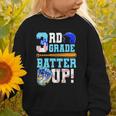 3rd Grade Back To School Baseball Drip Ice Cream Batter Up Graphic Toddler Sweatshirt