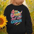 4th Grade Back To School Just Got Cooler Shirt Boys Girls Graphic Toddler Sweatshirt