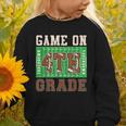 4th Grade Boys Kids Football Back To School Fourth Grade Graphic Toddler Sweatshirt