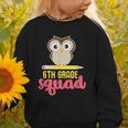 6th Grade Squad Back To School Owl & Pencil Graphic Toddler Sweatshirt 6th Grade Squad Back To School Owl & Pencil Graphic Toddler Sweatshirt