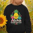 Aloha Kindergarten Pineapple Back To School Graphic Toddler Sweatshirt