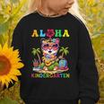 Aloha Kindergarten Tiger Hawaii Back To School Kids Girls Graphic Toddler Sweatshirt Aloha Kindergarten Tiger Hawaii Back To School Kids Girls Graphic Toddler Sweatshirt