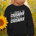 Always A Crusader Back To School Spirit Graphic Toddler Sweatshirt