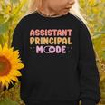 Assistant Principal Mode On Back To School Appreciation Graphic Toddler Sweatshirt