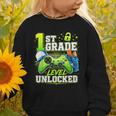 Back To School 1st First Grade Level Unlocked Gamer Kid Graphic Toddler Sweatshirt Back To School 1st First Grade Level Unlocked Gamer Kid Graphic Toddler Sweatshirt