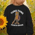 Back To School 4th Grade Italian Brainrot Tung Tung Sahur Graphic Toddler Sweatshirt Back To School 4th Grade Italian Brainrot Tung Tung Sahur Graphic Toddler Sweatshirt