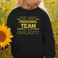 Back To School Best Preschool Team In The Galaxy Space Out Graphic Toddler Sweatshirt