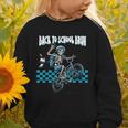 Back To School Bruh Boy Skeleton Riding On a BMX Bike Graphic Toddler Sweatshirt