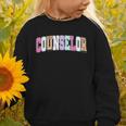 Back To School Counselor Preppy Checkered Counselor Life Graphic Toddler Sweatshirt Back To School Counselor Preppy Checkered Counselor Life Graphic Toddler Sweatshirt