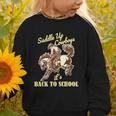 Back To School Cowboy Rodeo Country Western Saddle Up Boys Graphic Toddler Sweatshirt