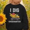 Back To School I Dig Kindergarten Dumping Truck Boys Girls Graphic Toddler Sweatshirt Back To School I Dig Kindergarten Dumping Truck Boys Girls Graphic Toddler Sweatshirt