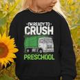 Back To School First Day Of Preschool Garbage Truck Boys Graphic Toddler Sweatshirt