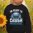 Back To School First Day Of Preschool Police Car Boys Graphic Toddler Sweatshirt