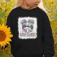 Back To School Hello 5th Grade Cute Messy Bun Tie Dye Girls Graphic Toddler Sweatshirt Back To School Hello 5th Grade Cute Messy Bun Tie Dye Girls Graphic Toddler Sweatshirt
