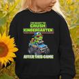 Back To School Kindergarten Retro Monster Truck Dinosaur Boy Graphic Toddler Sweatshirt