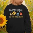 Back To School Let The Spills Begin School Custodian Graphic Toddler Sweatshirt Back To School Let The Spills Begin School Custodian Graphic Toddler Sweatshirt
