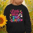 Back To School Little Miss 2nd Grader Rainbow Girl Graphic Toddler Sweatshirt Back To School Little Miss 2nd Grader Rainbow Girl Graphic Toddler Sweatshirt