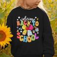 Back To School Pencil Coquette Bow First Day Of School Kids Graphic Toddler Sweatshirt
