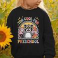 Back To School Raccoon Too Cool For Pre- K Preschool Graphic Toddler Sweatshirt
