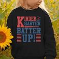 Baseball Kindergarten Back To School Kindergarten Batter Up Graphic Toddler Sweatshirt