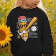 Baseball Player Pencil Back To School Cute Sport Students Graphic Toddler Sweatshirt
