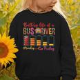 Battery Life Of A Bus Driver First Day Back To School Graphic Toddler Sweatshirt Battery Life Of A Bus Driver First Day Back To School Graphic Toddler Sweatshirt