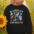 Blasting Off Into Kindergarten Back To School Boys Kid Graphic Toddler Sweatshirt Blasting Off Into Kindergarten Back To School Boys Kid Graphic Toddler Sweatshirt