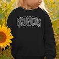 Broncos High School Spirit Fan Team Back To School Graphic Toddler Sweatshirt Broncos High School Spirit Fan Team Back To School Graphic Toddler Sweatshirt