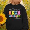 Bruh We Back 3rd Grade Back To School 3rd Grade Girl Graphic Toddler Sweatshirt