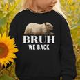 Bruh We Back To School Capybara First Day Of School Graphic Toddler Sweatshirt Bruh We Back To School Capybara First Day Of School Graphic Toddler Sweatshirt